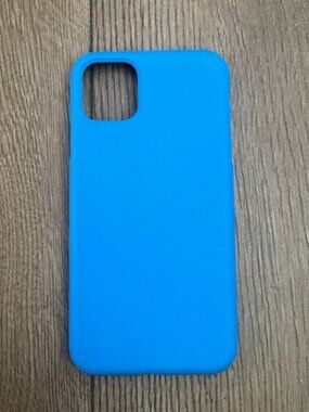 SURPHY iPhone 11 Pro Max Case Blue Soft Silicone Protective Cover Simple Design